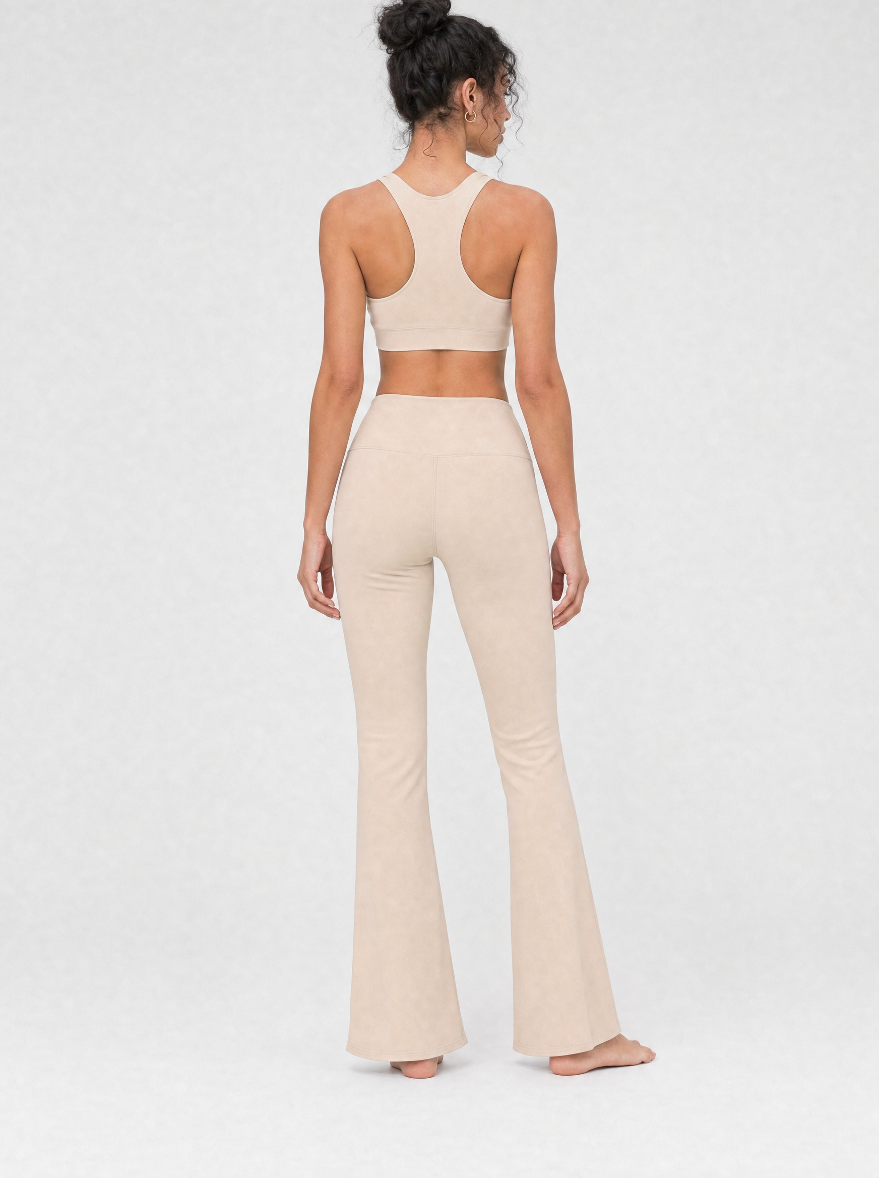 High-Waist Flare Leggings aus Biobaumwolle
