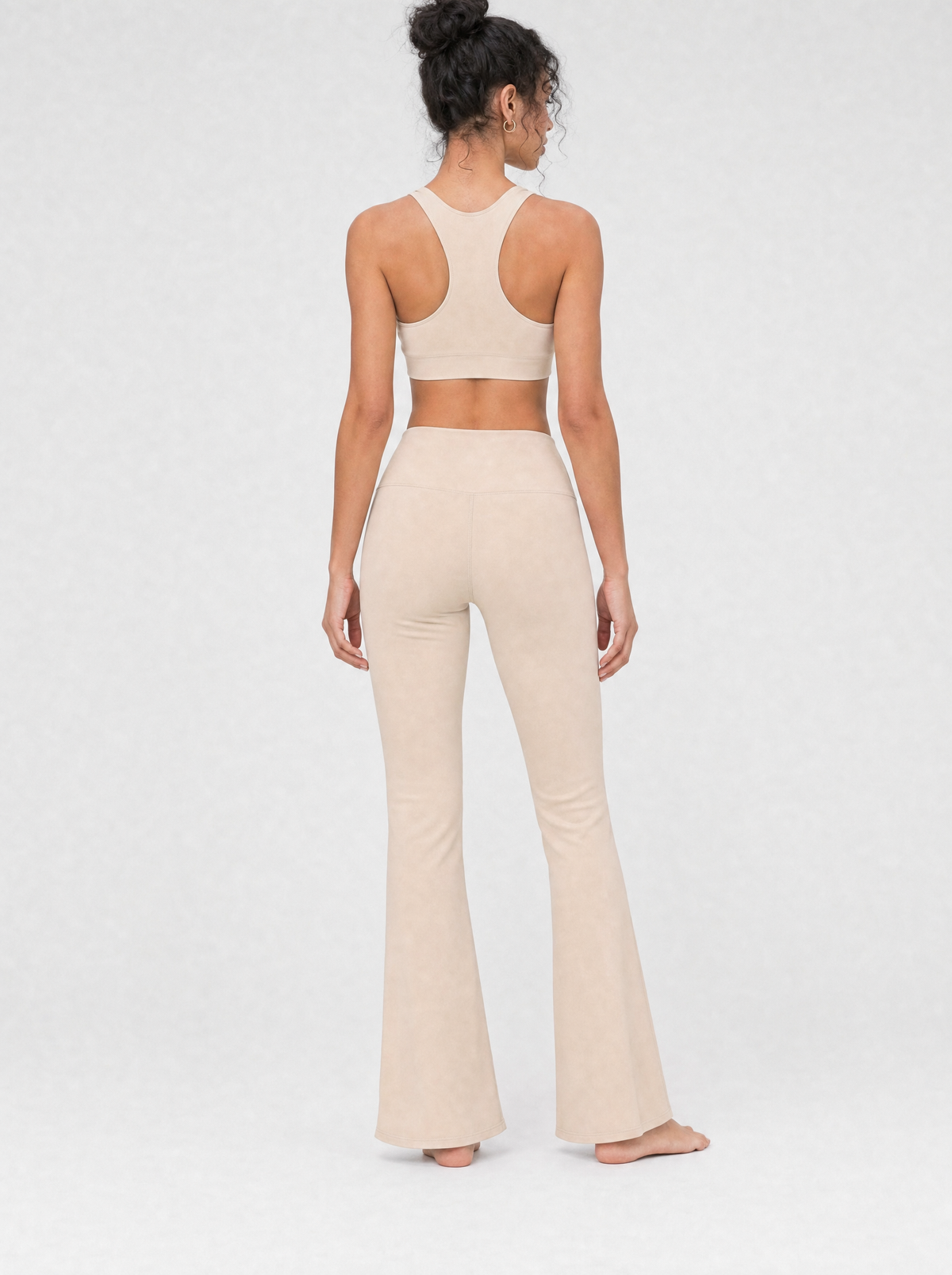 High-Waist Flare Leggings aus Biobaumwolle