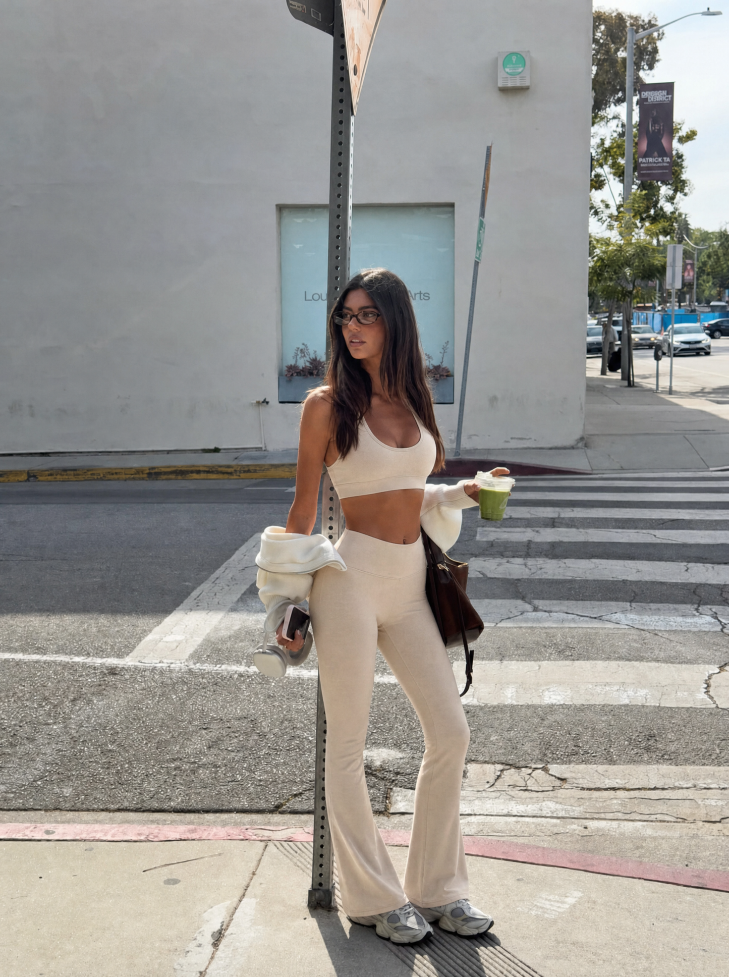 Organic Stretch High-Waist Flare Leggings