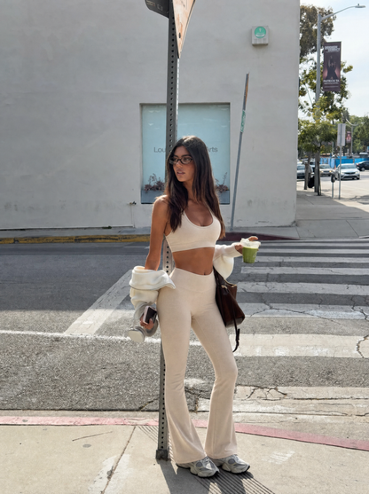 Organic Stretch High-Waist Flare Leggings