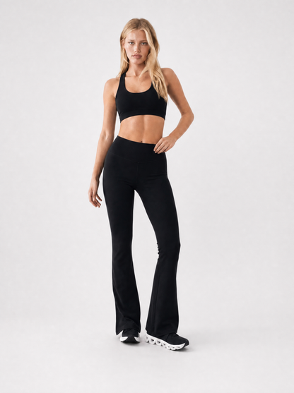 Organic Stretch High-Waist Flare Leggings